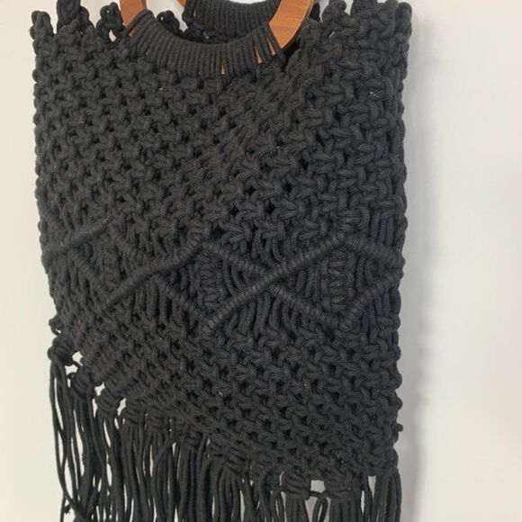 Danielle
Nicole Macrame Fringe Wood Handle Shoulder Purse - Picture 7 of 15